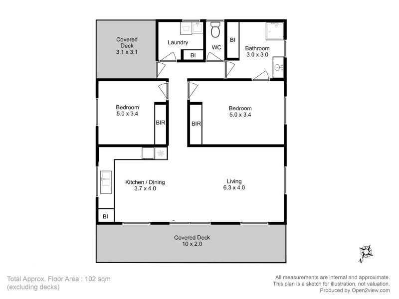 21 Rowan Avenue, Primrose Sands TAS 7173 Floorplan