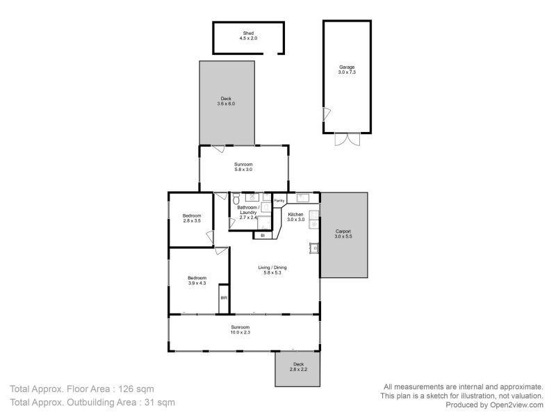 58 Linden Road, Primrose Sands TAS 7173 Floorplan
