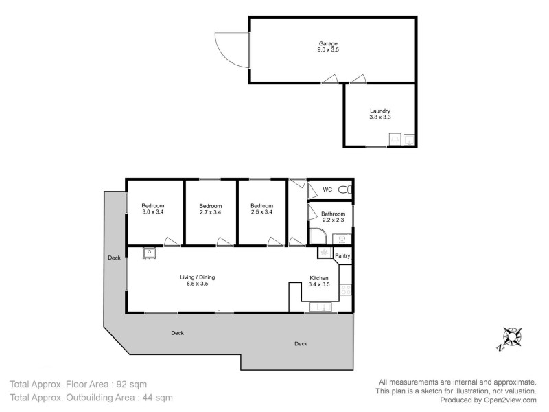 74 Lagoon Road, White Beach TAS 7184 Floorplan