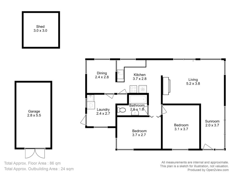 91 Linden Road, Primrose Sands TAS 7173 Floorplan