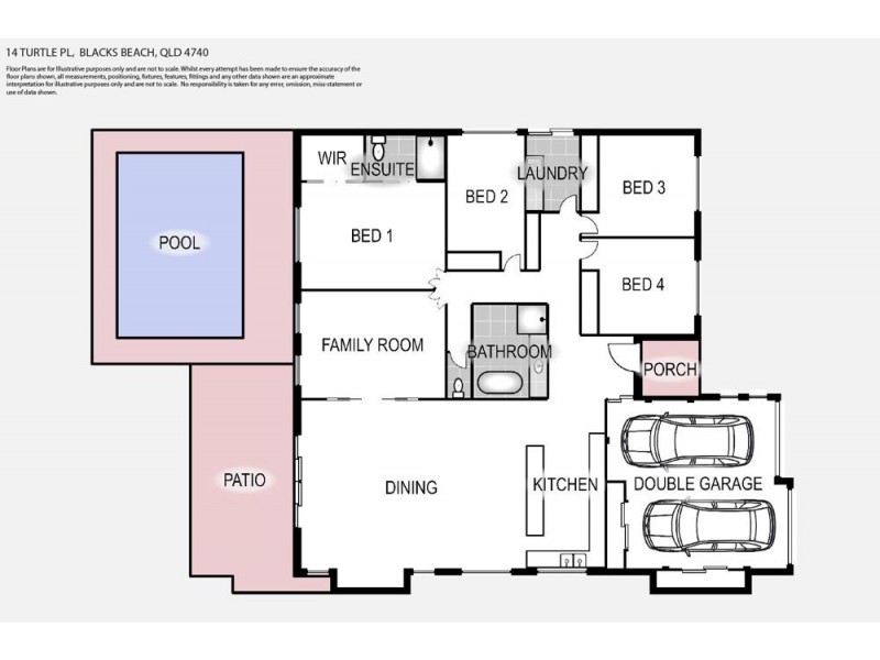 14 Turtle Place, Blacks Beach QLD 4740 Floorplan
