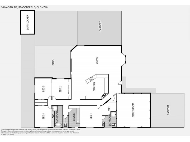 14 Nadina Street, Beaconsfield QLD 4740 Floorplan