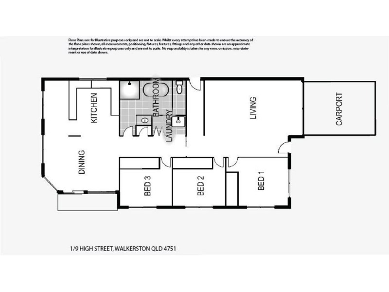 1/9 High Street, Walkerston QLD 4751 Floorplan