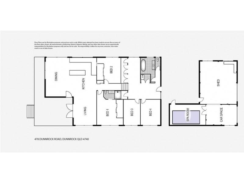 478 Dunnrock Road, Dunnrock QLD 4740 Floorplan