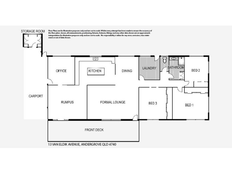 13 Van Eldik Avenue, Andergrove QLD 4740 Floorplan