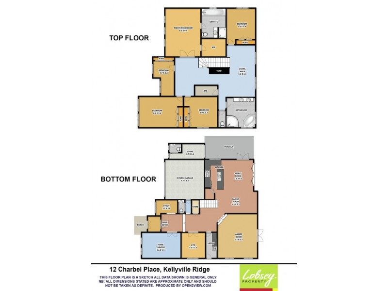 12 Charbel Place, Kellyville Ridge NSW 2155 Floorplan