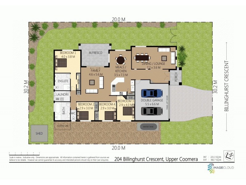 204 Billinghurst Crescent, Upper Coomera QLD 4209 Floorplan