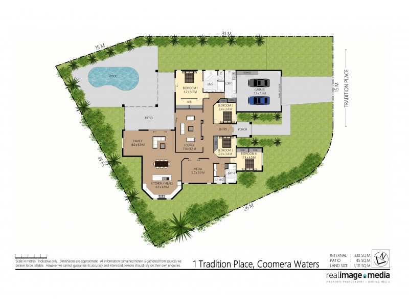 1 Tradition Place, Coomera Waters QLD 4209 Floorplan