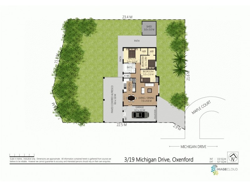 3/19 Michigan Drive (Maple Court), Oxenford QLD 4210 Floorplan