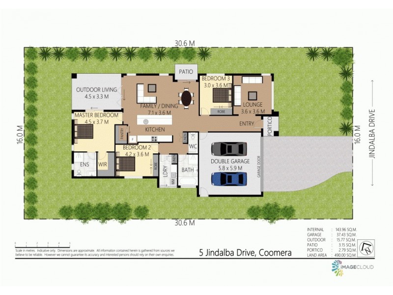 5 Jindalba Drive, Coomera QLD 4209 Floorplan