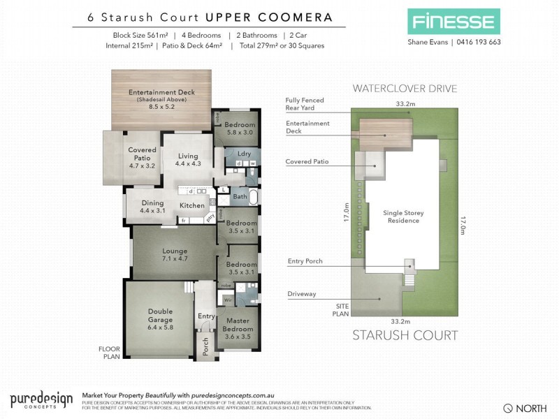 6 Starush Court, Upper Coomera QLD 4209 Floorplan