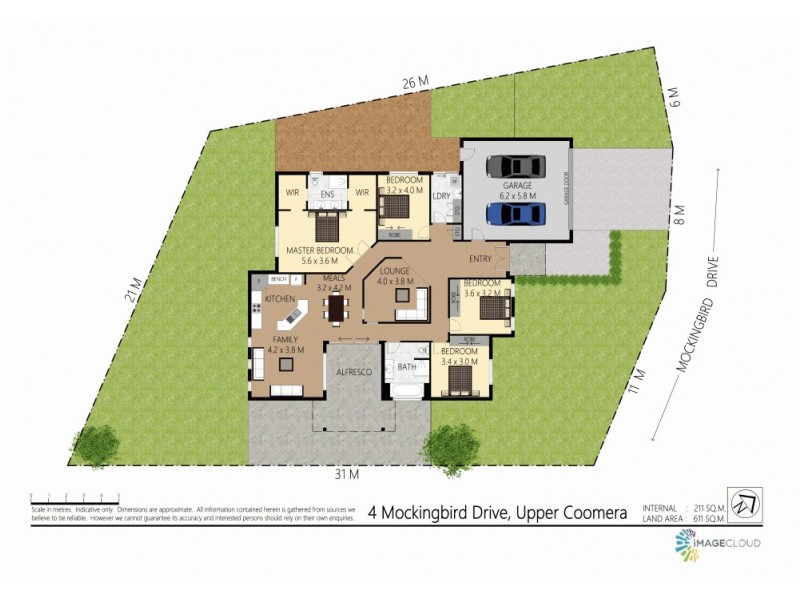 4 Mockingbird Drive, Upper Coomera QLD 4209 Floorplan