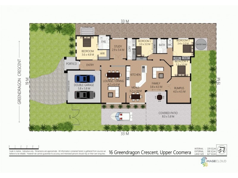 16 Greendragon Crescent, Upper Coomera QLD 4209 Floorplan