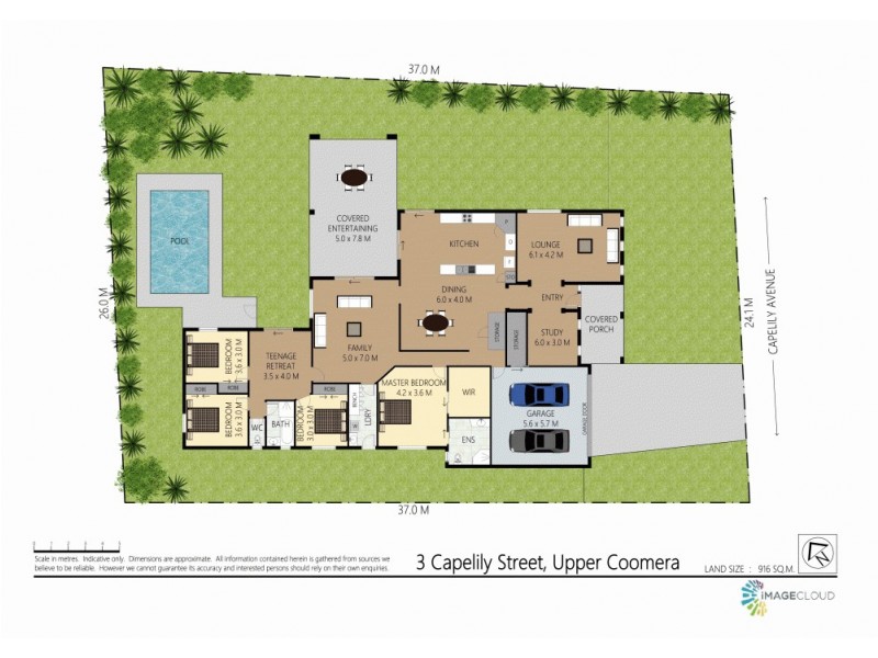 3 Capelily Street, Upper Coomera QLD 4209 Floorplan