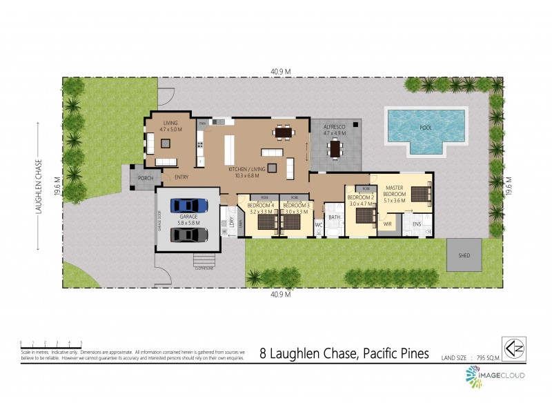 8 Laughlen Chase, Pacific Pines QLD 4211 Floorplan