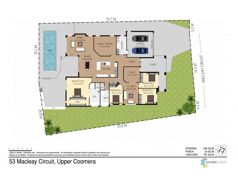 53 Macleay Circuit, Upper Coomera QLD 4209 Floorplan
