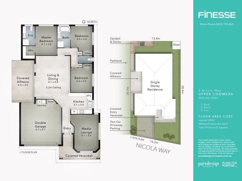 2 Nicola Way, Upper Coomera QLD 4209 Floorplan