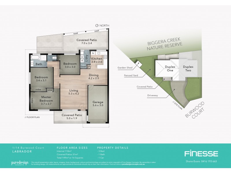 1/14 Burwood Court, Labrador QLD 4215 Floorplan
