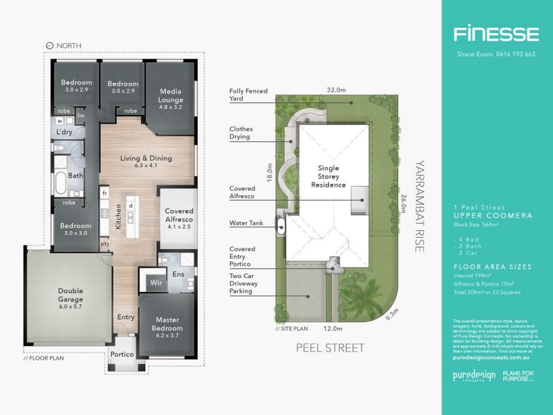 1 Peel Street, Upper Coomera QLD 4209 Floorplan