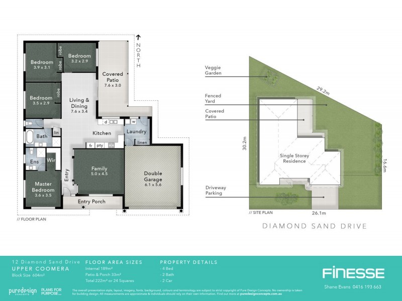 12 Diamond Sand Drive, Upper Coomera QLD 4209 Floorplan