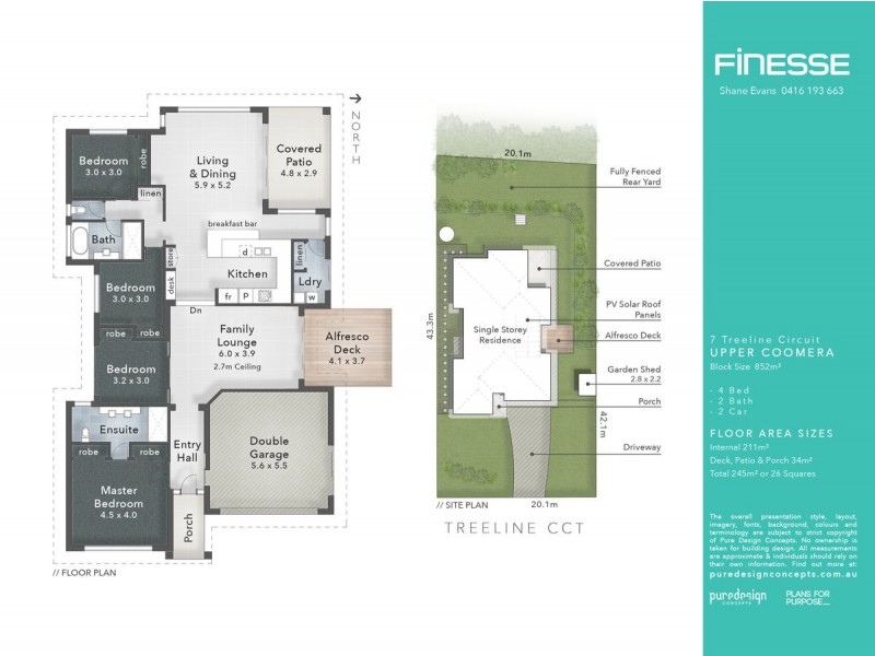 7 Treeline Circuit, Upper Coomera QLD 4209 Floorplan