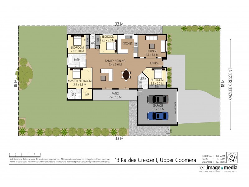13 Kaizlee Crescent, Upper Coomera QLD 4209 Floorplan