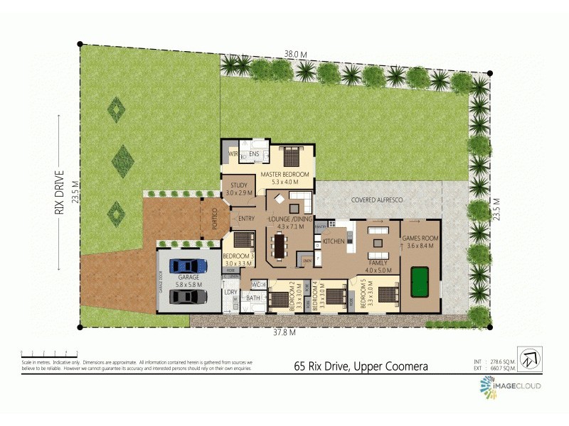 65 Rix Dr, Upper Coomera QLD 4209 Floorplan