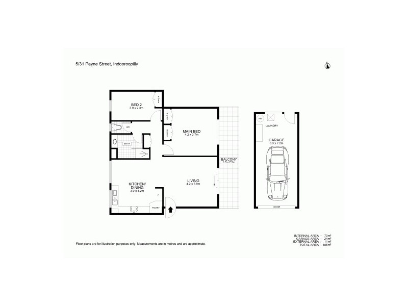 5/31 Payne Street, Indooroopilly QLD 4068 Floorplan