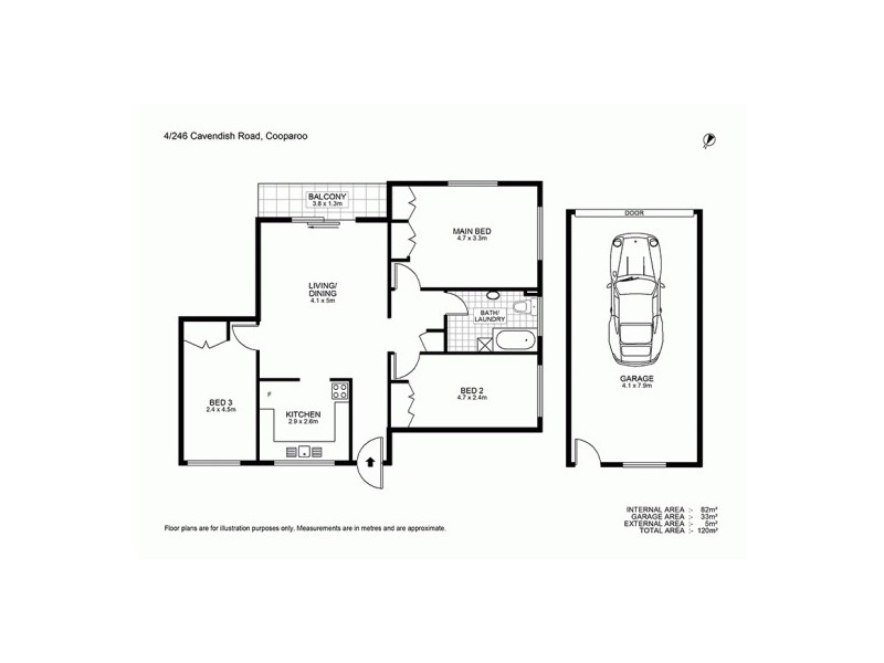 4/246 Cavendish Road, Coorparoo QLD 4151 Floorplan
