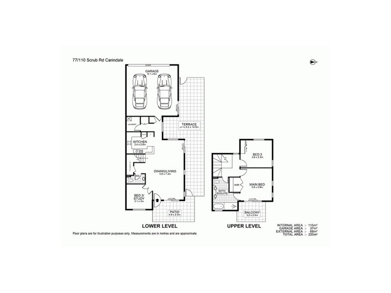 77/110 Scrub Rd, Carindale QLD 4152 Floorplan