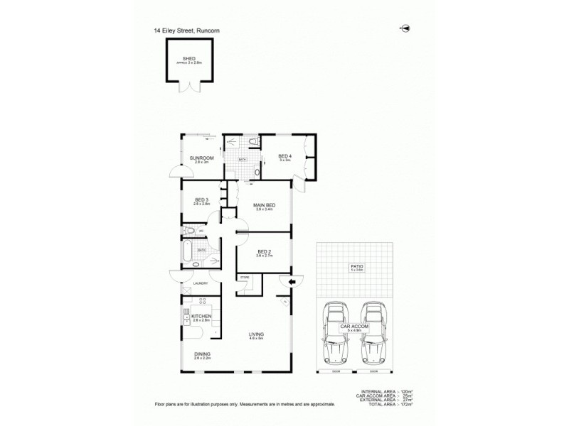 14 Eiley Street, Runcorn QLD 4113 Floorplan
