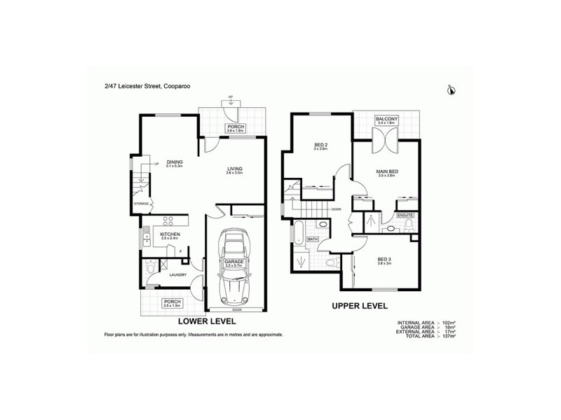 2/47 Leicester Street, Coorparoo QLD 4151 Floorplan