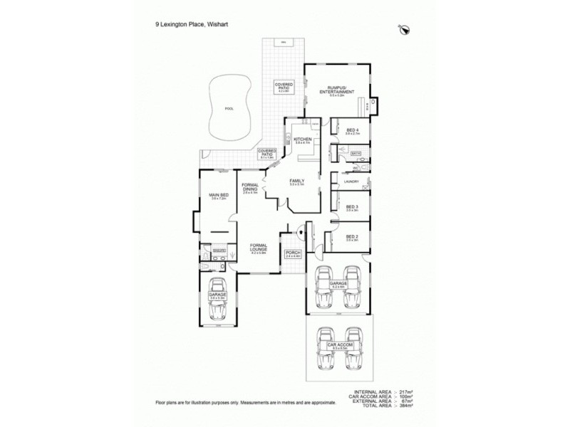 9 Lexington Place, Wishart QLD 4122 Floorplan
