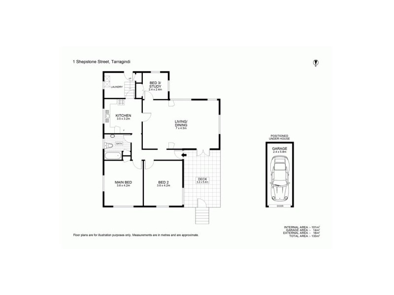 1 Shepstone Street, Tarragindi QLD 4121 Floorplan