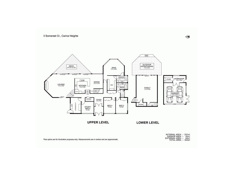 3 Somerset Crt, Carina Heights QLD 4152 Floorplan