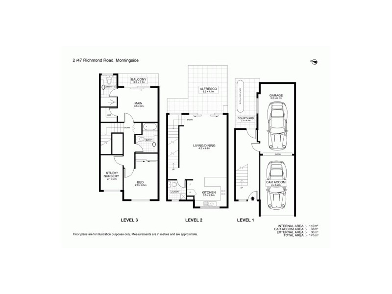 2 / 47 Richmond Rd (cnr Bundara st), Morningside QLD 4170 Floorplan