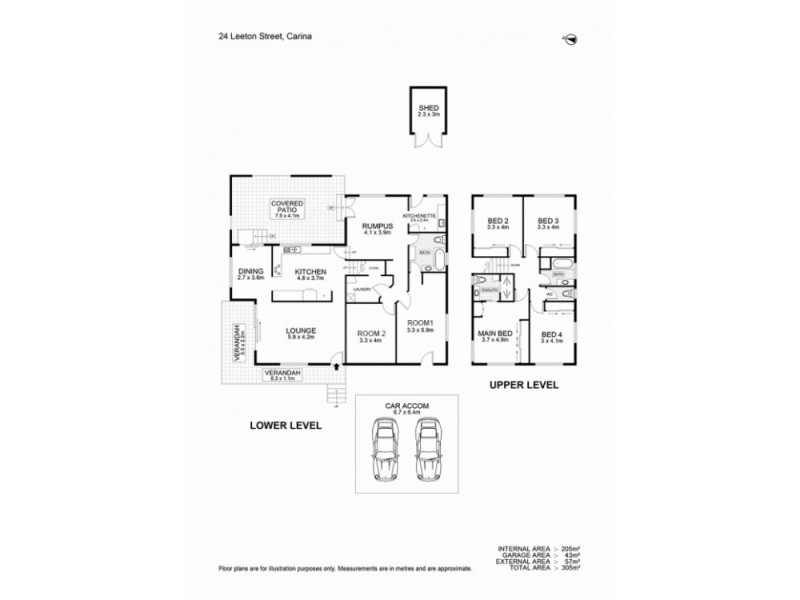 24 Leeton St, Carina QLD 4152 Floorplan