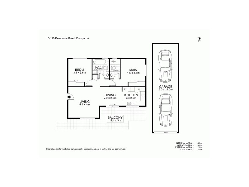 10/120 Pembroke Road, Coorparoo QLD 4151 Floorplan