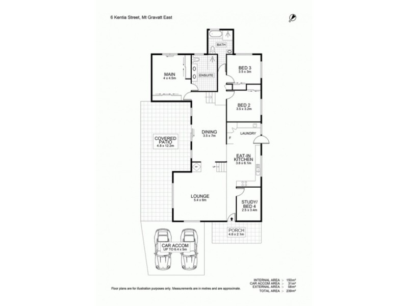 6 Kentia Street, Mount Gravatt East QLD 4122 Floorplan