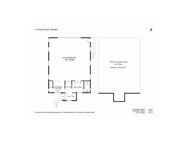 8 Thorne Street, Windsor QLD 4030 Floorplan