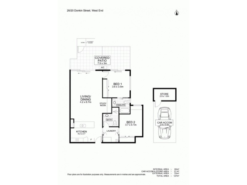 26 / 20 Donkin Street, West End QLD 4101 Floorplan