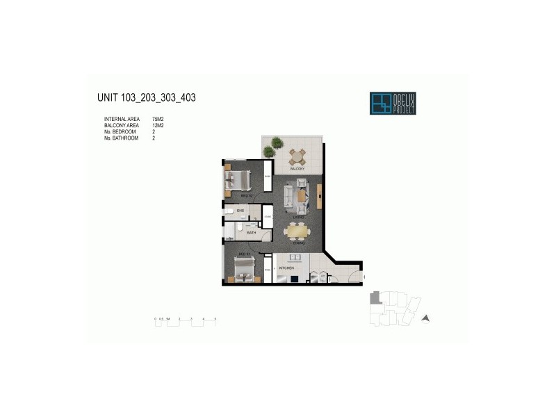 303/2 Andrews Street, Cannon Hill QLD 4170 Floorplan