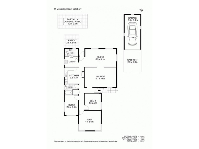 14 McCarthy Road, Salisbury QLD 4107 Floorplan