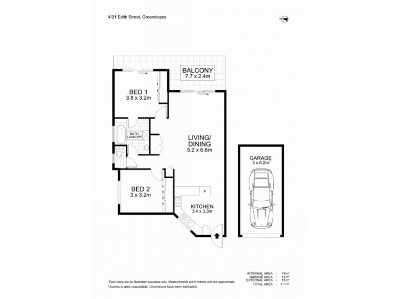 4/21 Edith Street, Greenslopes QLD 4120 Floorplan