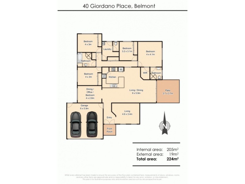 40 Giordano Place, Belmont QLD 4153 Floorplan