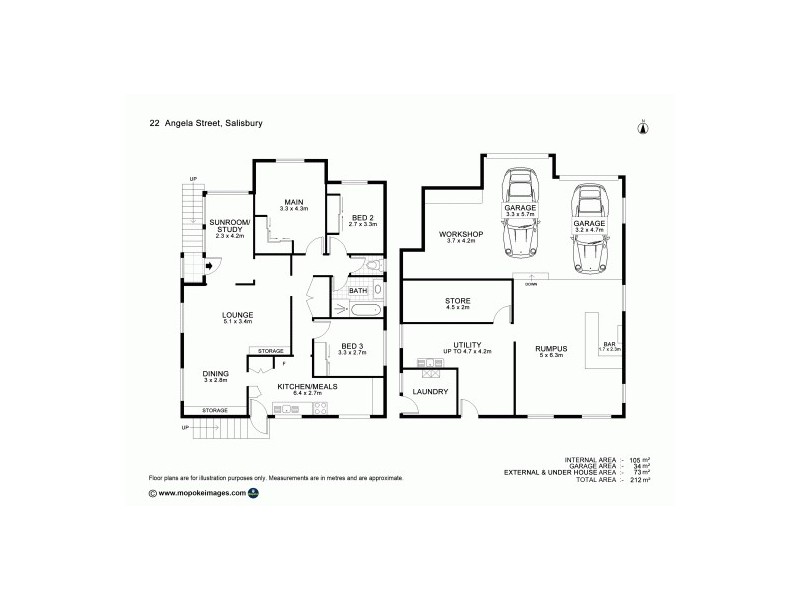 22 Angela St, Salisbury QLD 4107 Floorplan
