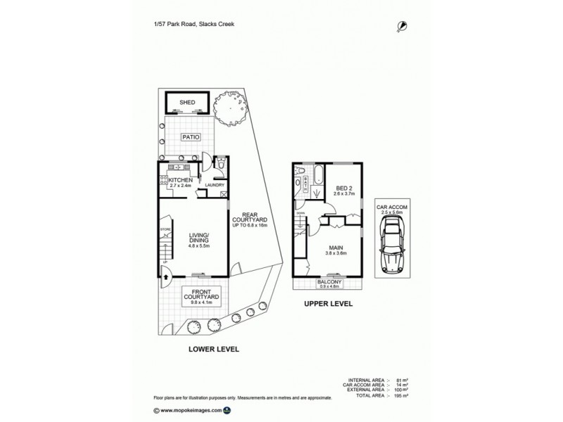 1/57 Park Rd, Slacks Creek QLD 4127 Floorplan