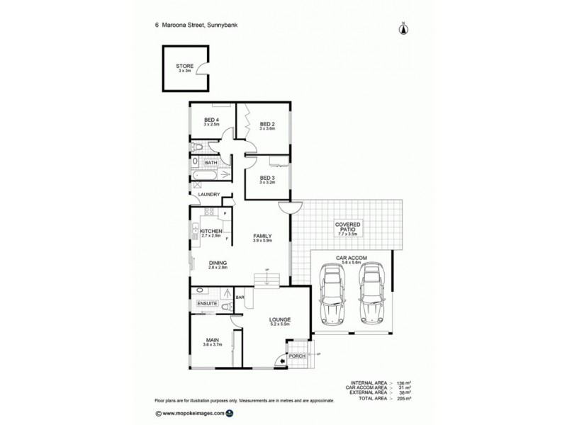 6 Maroona St, Sunnybank Hills QLD 4109 Floorplan