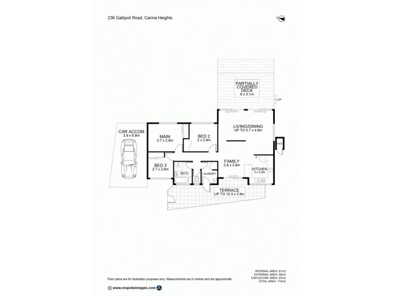 236 Gallipoli Road, Carina Heights QLD 4152 Floorplan