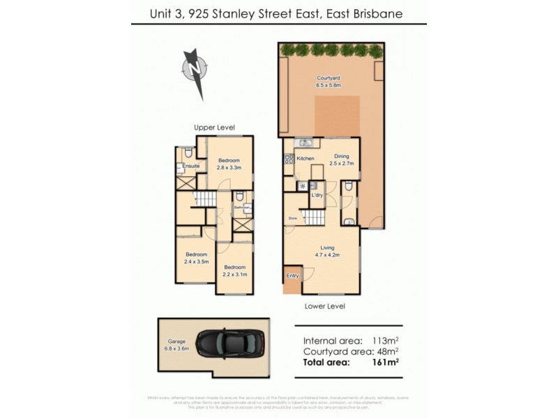 3/925 Stanley Street East, East Brisbane QLD 4169 Floorplan